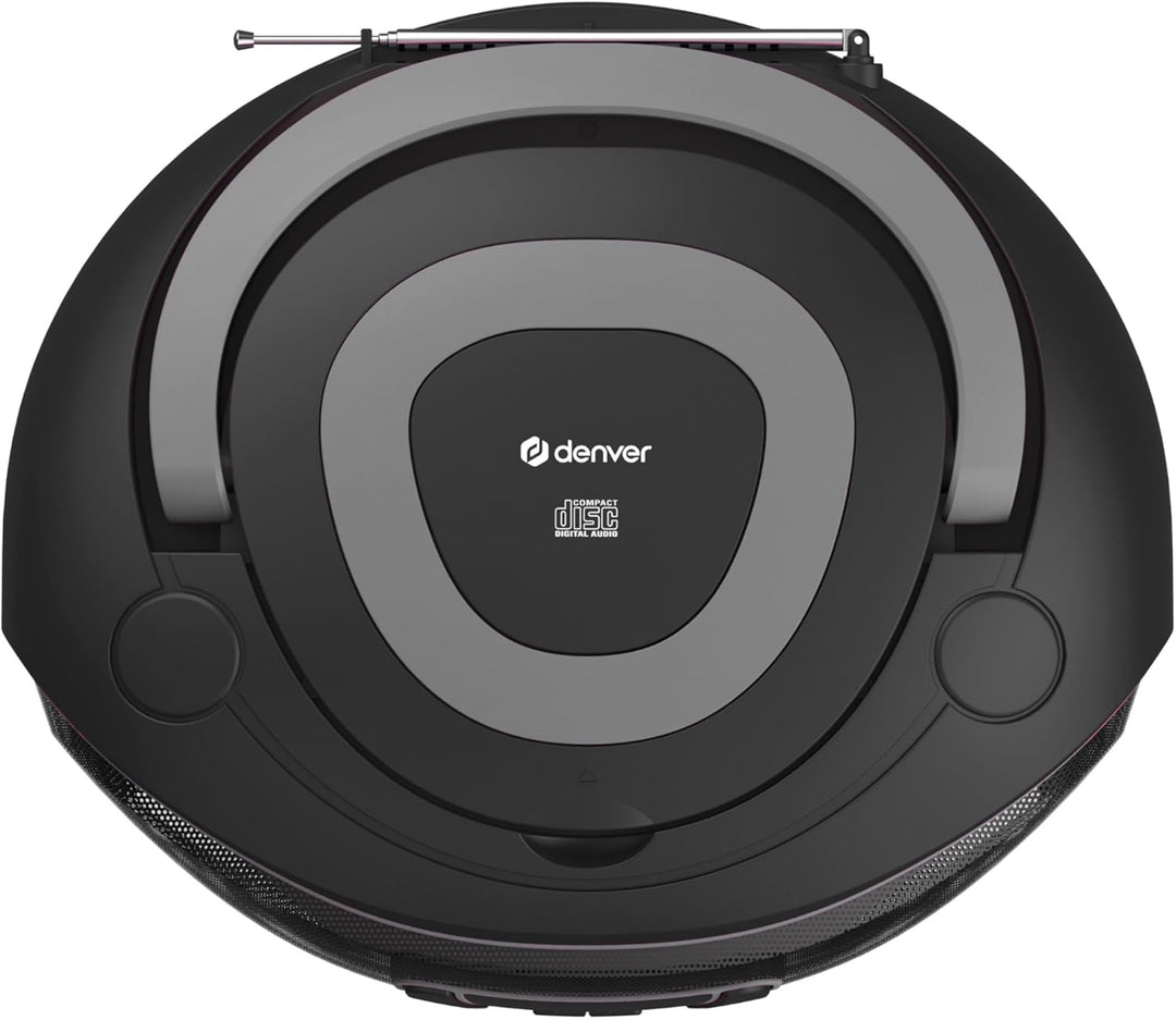 Denver DAB+ Boombox Mit DAB+/FM-Radio, Bluetooth-Funktion,Grey Grau, Grau