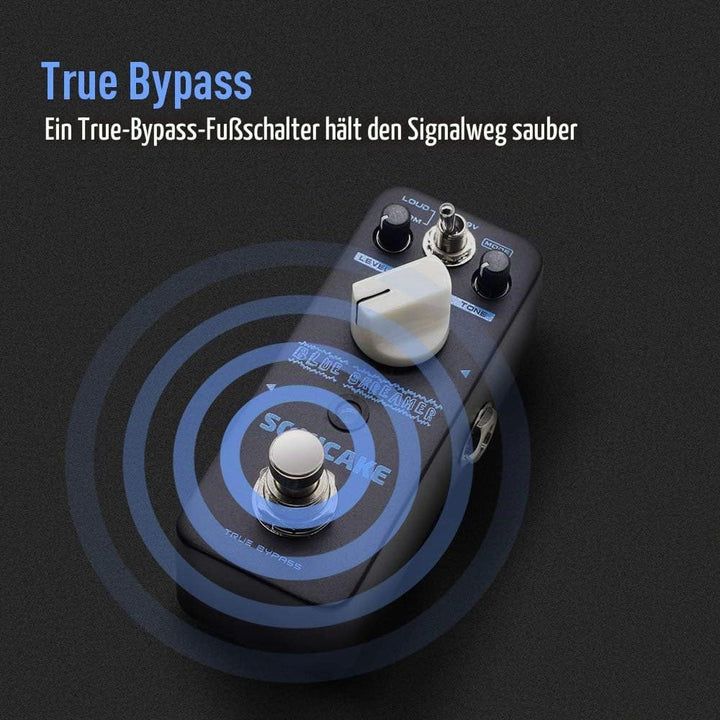 SONICAKE Overdrive Gitarre Effektpedal Blue Skreamer Vintage Dumble Blues Analog True Bypass, Overdr