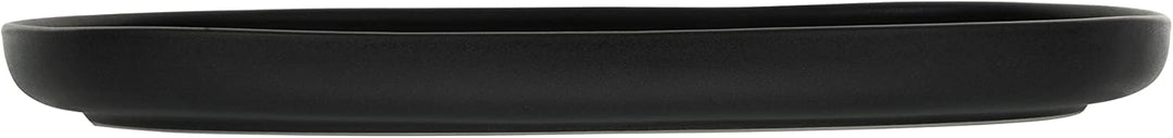 CreaTable, 30002, Serie Uno Black - Servierplatte oval, Geschirrset, Servierplatte 1 teilig Black Se