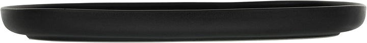 CreaTable, 30002, Serie Uno Black - Servierplatte oval, Geschirrset, Servierplatte 1 teilig Black Se