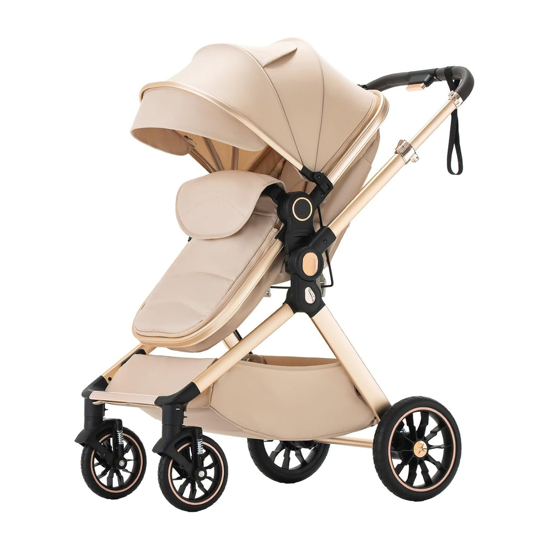 BEBBY Kinderwagen, Standard-Kinderwagen, Kinderwagen 3 in 1,Kinderwagen mit Faltbarem Tragbarem für