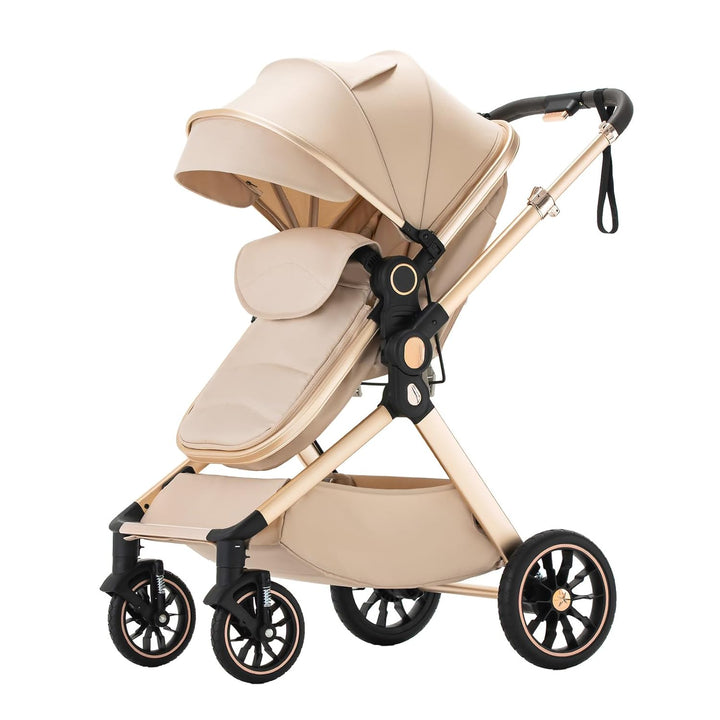 BEBBY Kinderwagen, Standard-Kinderwagen, Kinderwagen 3 in 1,Kinderwagen mit Faltbarem Tragbarem für