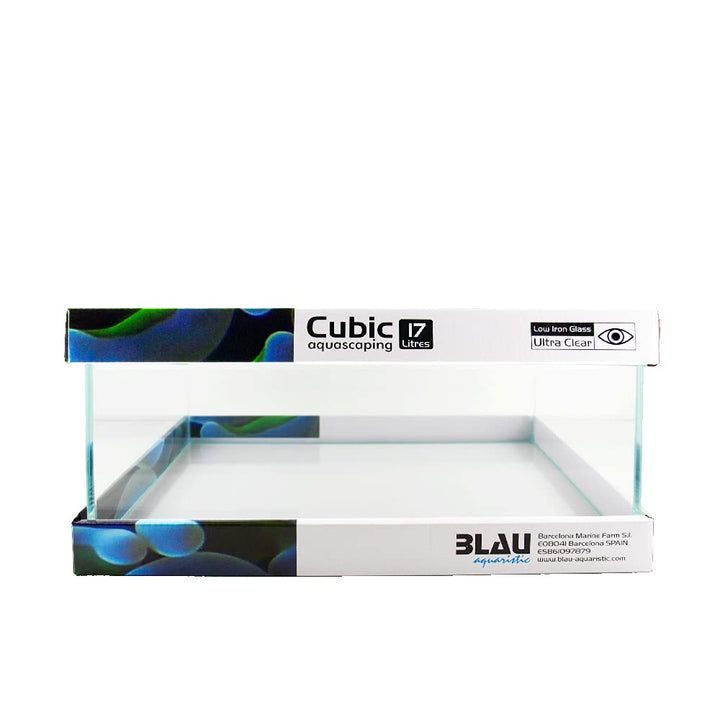 Blau Aquaristic Cubic Aquascaping 17 Shallow, transparent