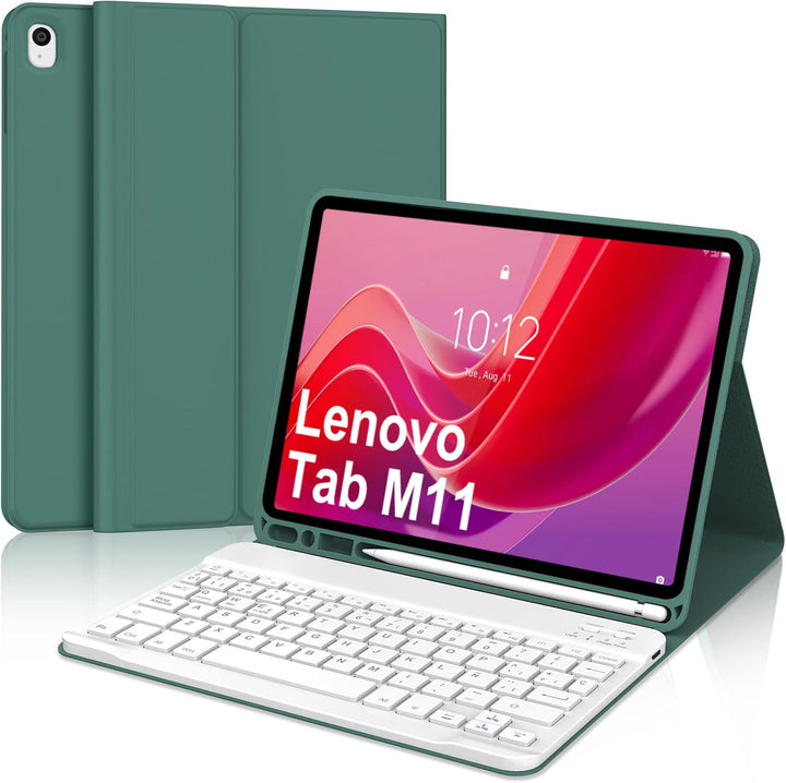 WINCHKING Tastatur Hülle fürad Pr 2024, Bluetooth Tastatur QWERTZ Layout, Abnehmbare Magnetische Tas