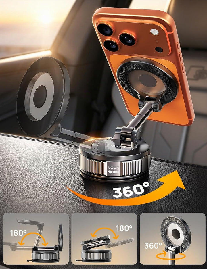 Magnetischer HandyhalterungAuto für Magsafe Autohalterung, [20x N55 Magnete &amp; Verbesserte 98 kPa Sau