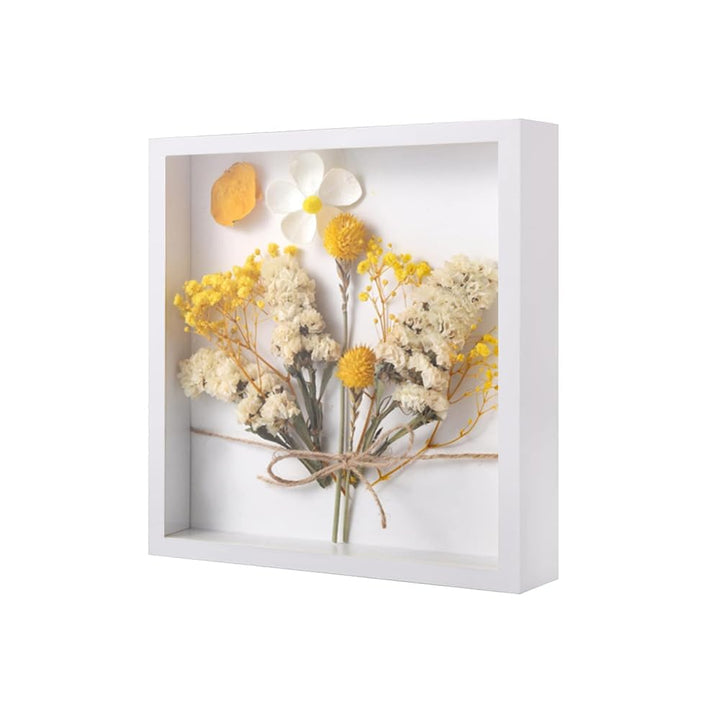 3D Bilderrahmen, 25x25 cm Bilderrahmen Tief, Objektrahmen Tief Bilderrahmen zum Befüllen Rahmen Quad