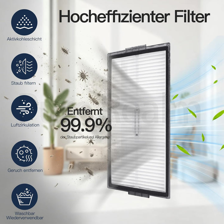 12 Stück Staubbeutel für eufy X8 Pro / X10 Pro Omni Roboter Staubsauger Zubehör, Staubsaugerbeutel E