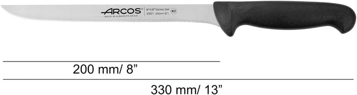Arcos Serie 2900 - Filetmesser - Klinge Nitrum Edelstahl 200 mm - HandGriff Polypropylen Farbe Schwa