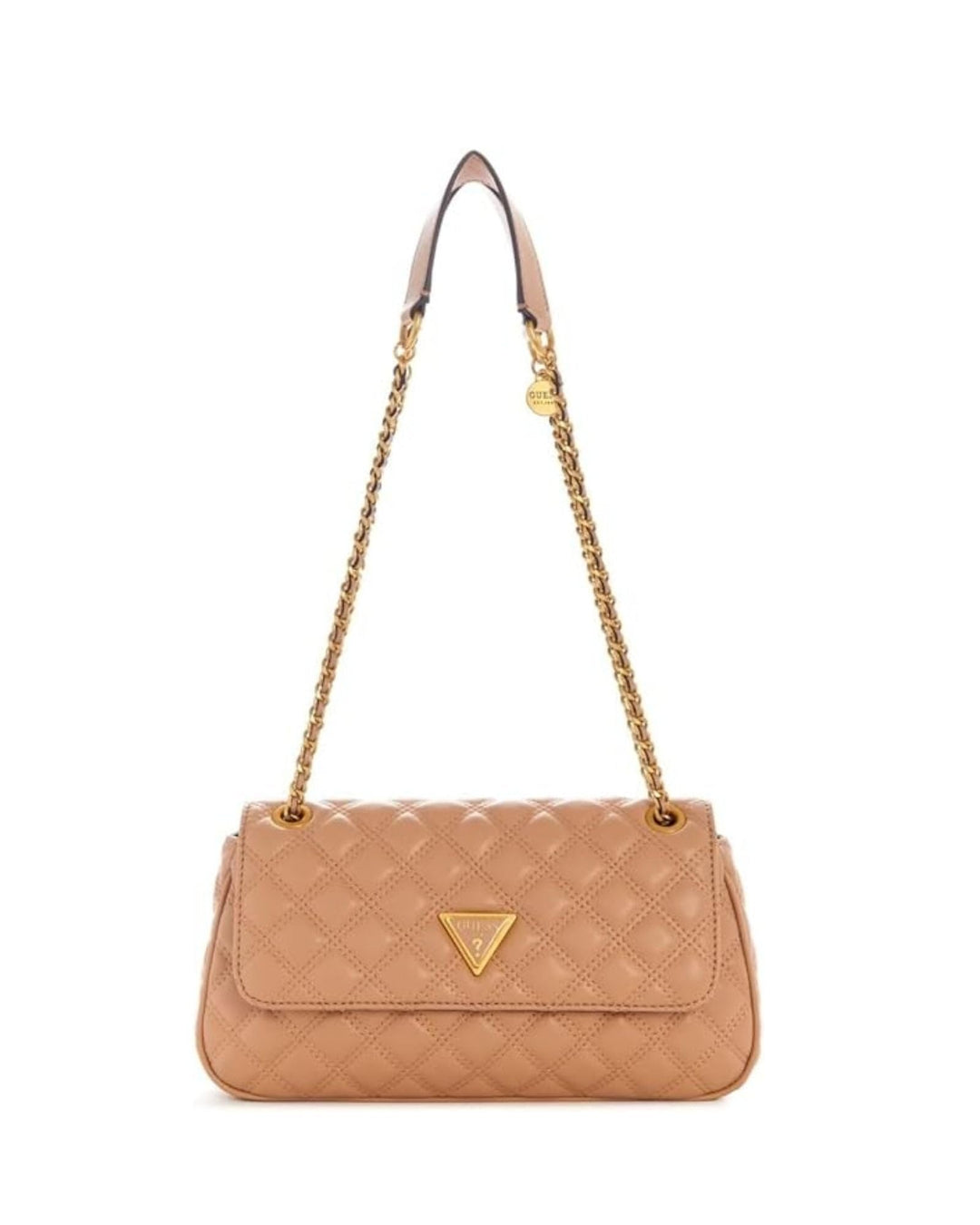 GUESS Damen Giully Umwandelbare Klappe Crossbody, Flap Beige, Beige