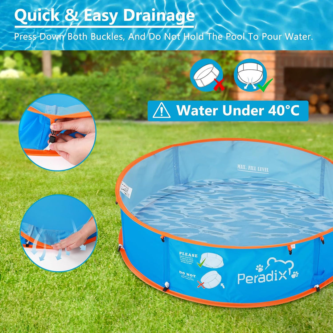 Peradix 4 in 1 Pop Up Baby Planschbecken,Babypool mit UV Schutz Bällepool, Baby Zelt Strandzelt mit
