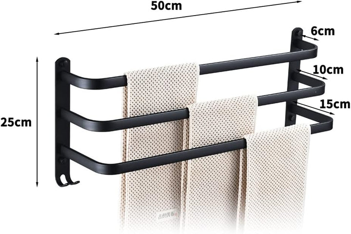 Handtuchhalter für Badezimmer, Wandmontage, Handtuchhalter auf Fuss, Zubehör für Badezimmer, ohne Bo