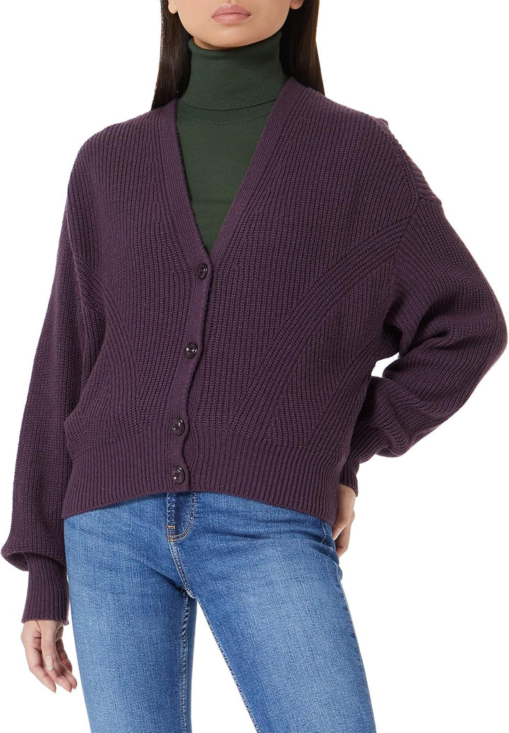 Sisley Damen Cardigan Sweater M Plum 35n, M Plum 35n