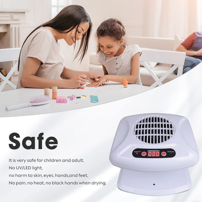 Air Nail Dryer mit automatischem Sensor, 300 W Timing Air Nail Fan Föhn für beide Hände und Füsse, w