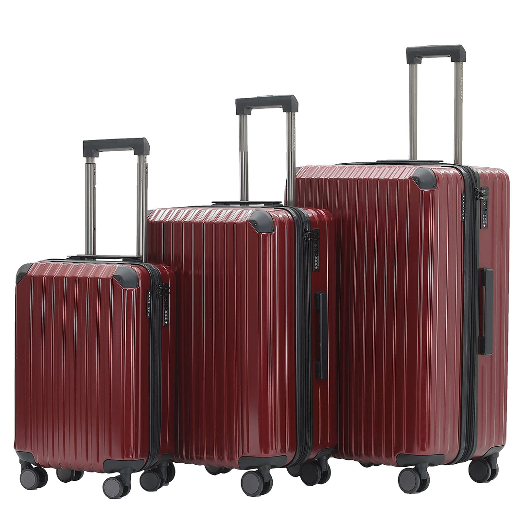 M816 TSA-Schloss, Dehnungsfuge, Teleskopgriff, Reisekoffer mit 4 Rollen, Hartschale, Grosse 76cm-Mit