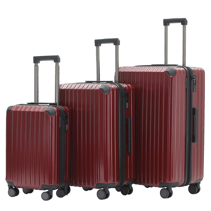 M816 TSA-Schloss, Dehnungsfuge, Teleskopgriff, Reisekoffer mit 4 Rollen, Hartschale, Grosse 76cm-Mit