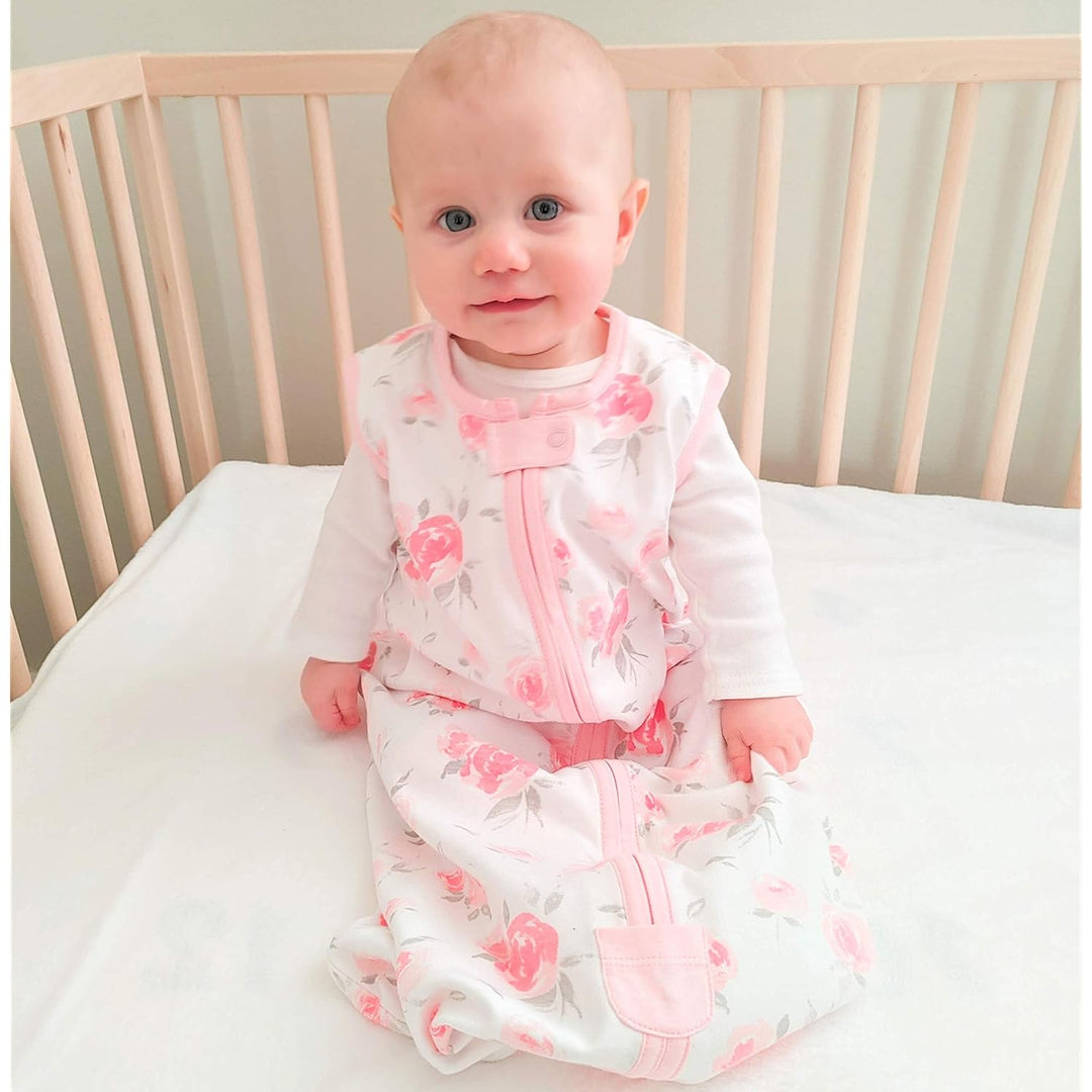 Mama Cheetah Baby Schlafsack, 0.5 TOG 100% Bio-Baumwolle, Ideal für den Sommer, Sommerschlafsack für