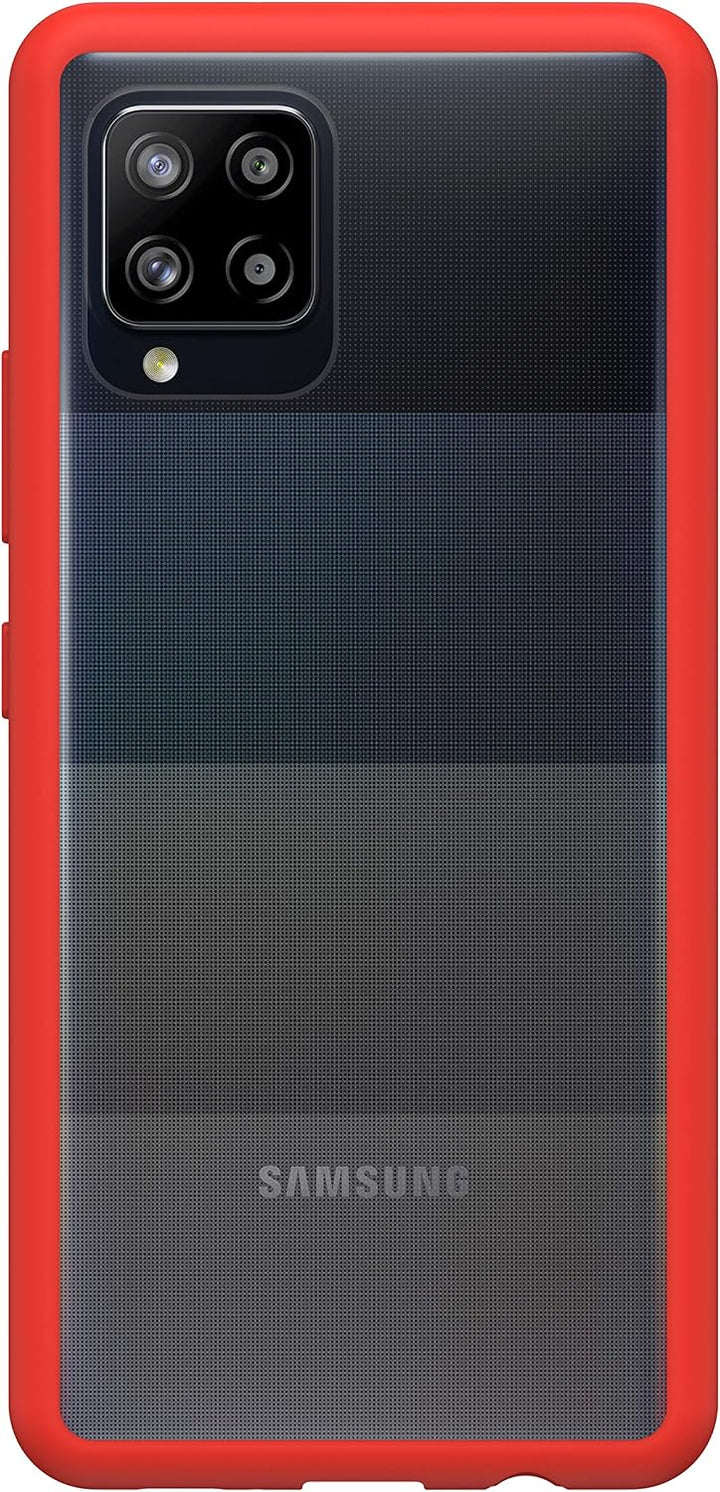 OtterBox Sleek Case , transparente, sturzsichere Schutzhülle für Galaxy A42 5G , rot/transparent (oh