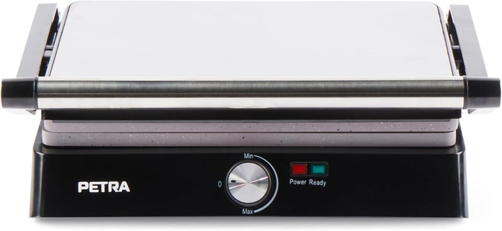 Petra PT4076VDEEU10 XL 180° Elektrogrill und Panini-Presse - Sandwichtoaster mit marblestone Antihaf