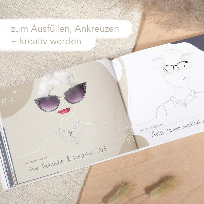 mintkind® "Mein liebes Enkelkind" Fotoalbum zum selbstgestalten Baby I Schwangerschaft verkünden Ges