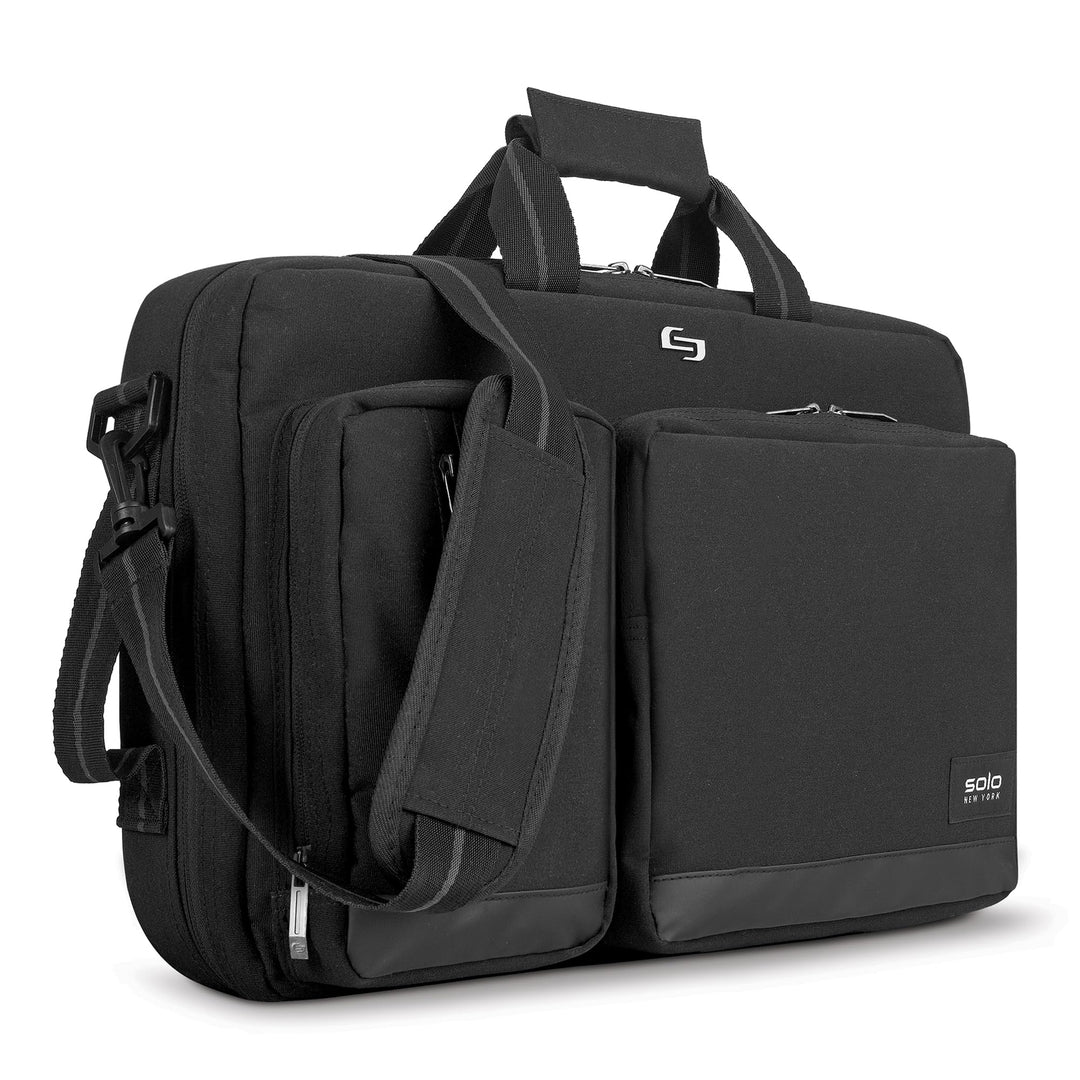 Solo New York Unisex-Erwachsene Duane Hybrid Aktentasche Schwarz, Schwarz