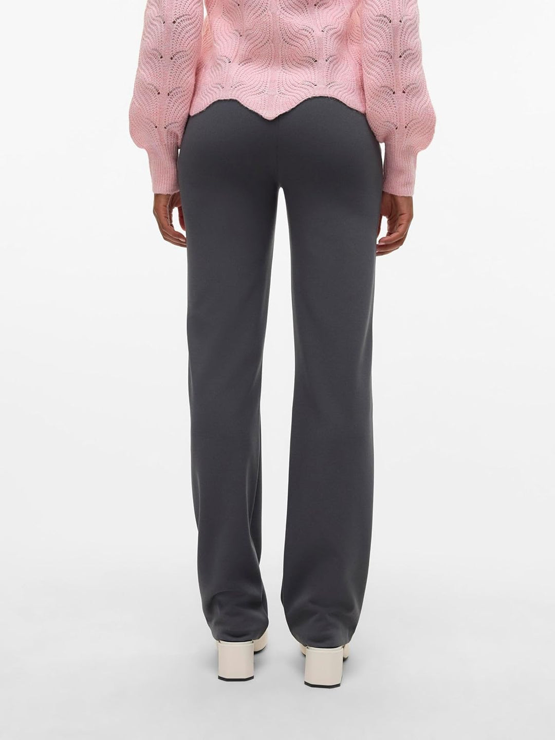 VERO Moda Damen Hose Vmzamira Mr Slim Straight Pant Ga Noos 34W / 34L Grey Pinstripe, 34W / 34L Grey