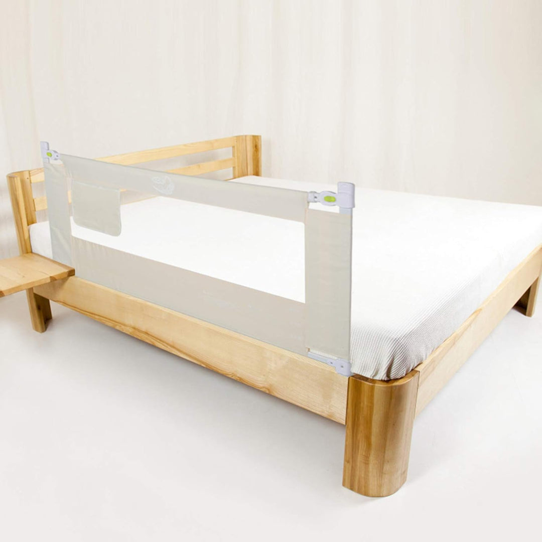 Cocoarm Klappbares Kinderbettgitter, Rausfallschutz für Bett, 180 x 68 cm, Atmungsaktiv und Sichtbar