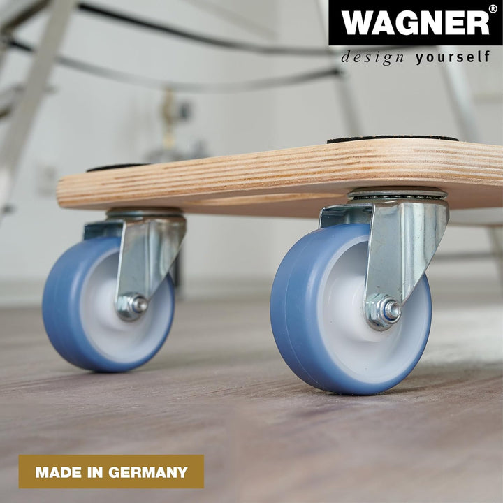 WAGNER Transportroller Transporthilfe I Schichtholz 59 x 29 x 11 cm, Tragkraft 200 kg I Möbelroller