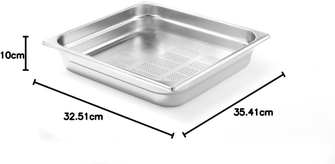 HENDI 801321 Gastronormbehälter, Temperaturbeständig von -40° bis 300°C, Heissluftöfen-Kühl- und Tie