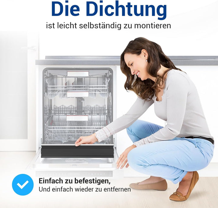 VIOKS Schürzendichtung Dichtung Spülmaschine 56 cm Ersatz für Bosch Siemens 298534 00298534 Türdicht