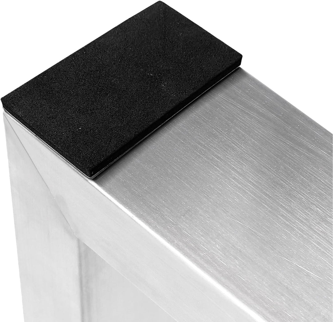 mina concept 11-2 Tischkufen Edelstahl – Tischgestell Trapez-förmig – Aussenmasse 70 x 72 cm – Profi