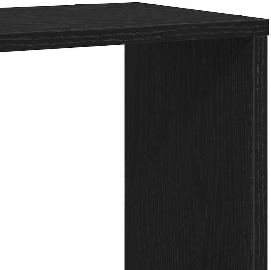 vidaXL TV-Schrankset Schwarz Eichen-Optik 100 x 24 x 94 cm, Wohzimmer Aufbewahrung, rechteckiger Med