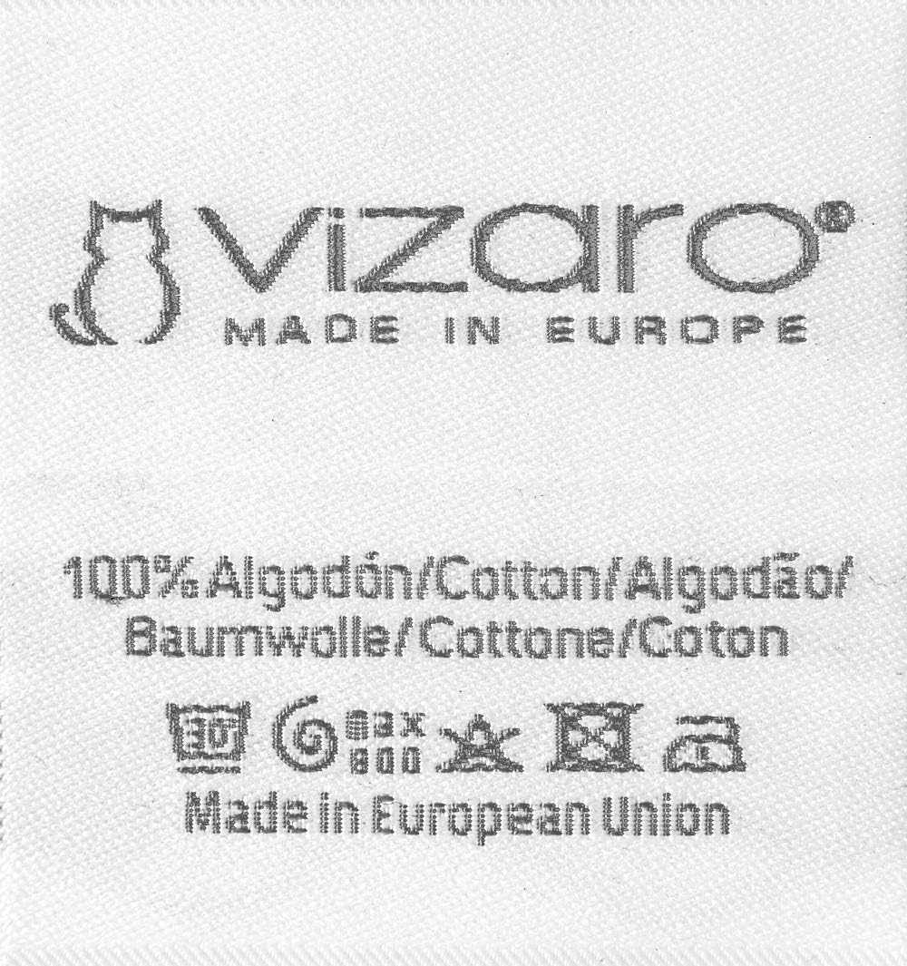 Vizaro - Kissen (30x60cm) 300g für Kinderwiege - atmungsaktiv, waschbar - 100% Reine Baumwole - Herg