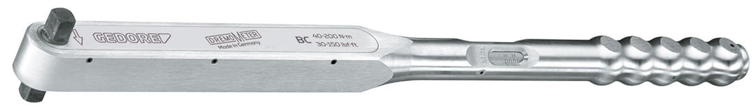 GEDORE Aluminium Drehmomentschlüssel DREMOMETER 1/2" 40-200 Nm mit Doppelvierkant ±3% Genauigkeit mi