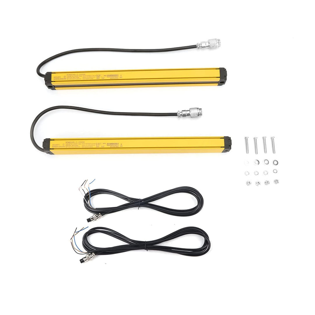 Oumefar Lichtvorhang Sicherheitsschalter Sensor, Sensor, Sensor, DC 10–30 V, Lichtgitter (6 Strahlen