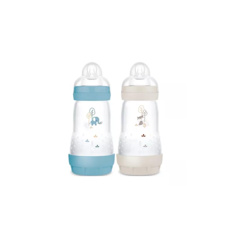 MAM Easy Start Anti-Colic Flasche 2+ Monate mittlerer Durchfluss (2 x 260 ml) Ocean + Sand – Flasche