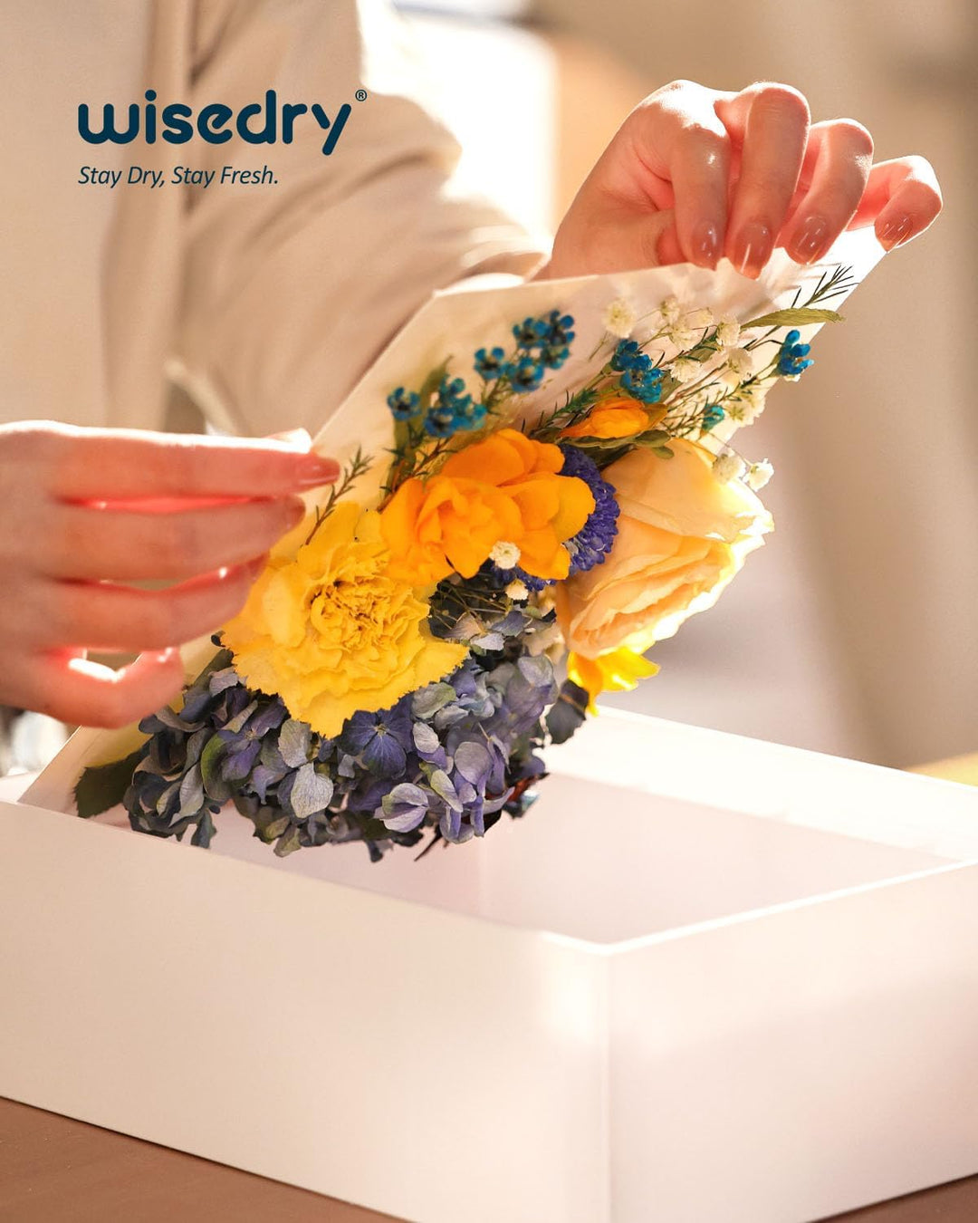 Wisedry 3D Schattenbox 25,4 x 20,3 cm Bilderrahmen Deep Box Display Fotorahmen für getrocknete Blume