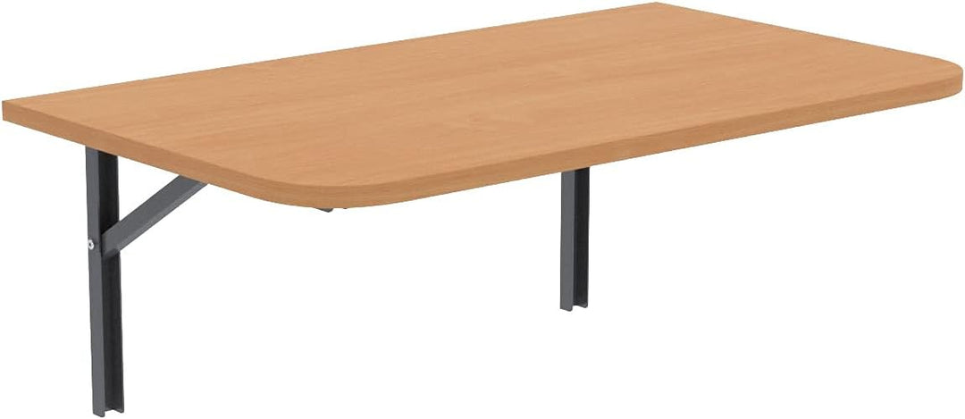 AKKE Wandklapptisch mit Abgerundeten Ecken Klapptisch Esstisch Wandtisch Küchentisch Schreibtisch Ki