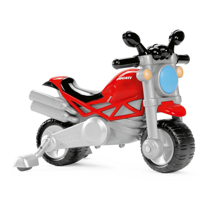 Chicco Ducati Monster Spielzeugmotorrad für Kinder, Rutschfahrzeug mit Hupe und Motorengeräusch, abn