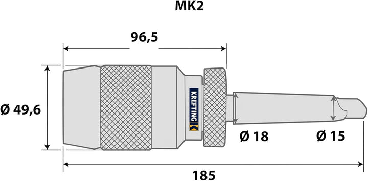 Schnellspannbohrfutter B16 1-16 mm + MK3 Kegeldorn mit Austreiblappen Bohrfutter Präzisionsbohrfutte