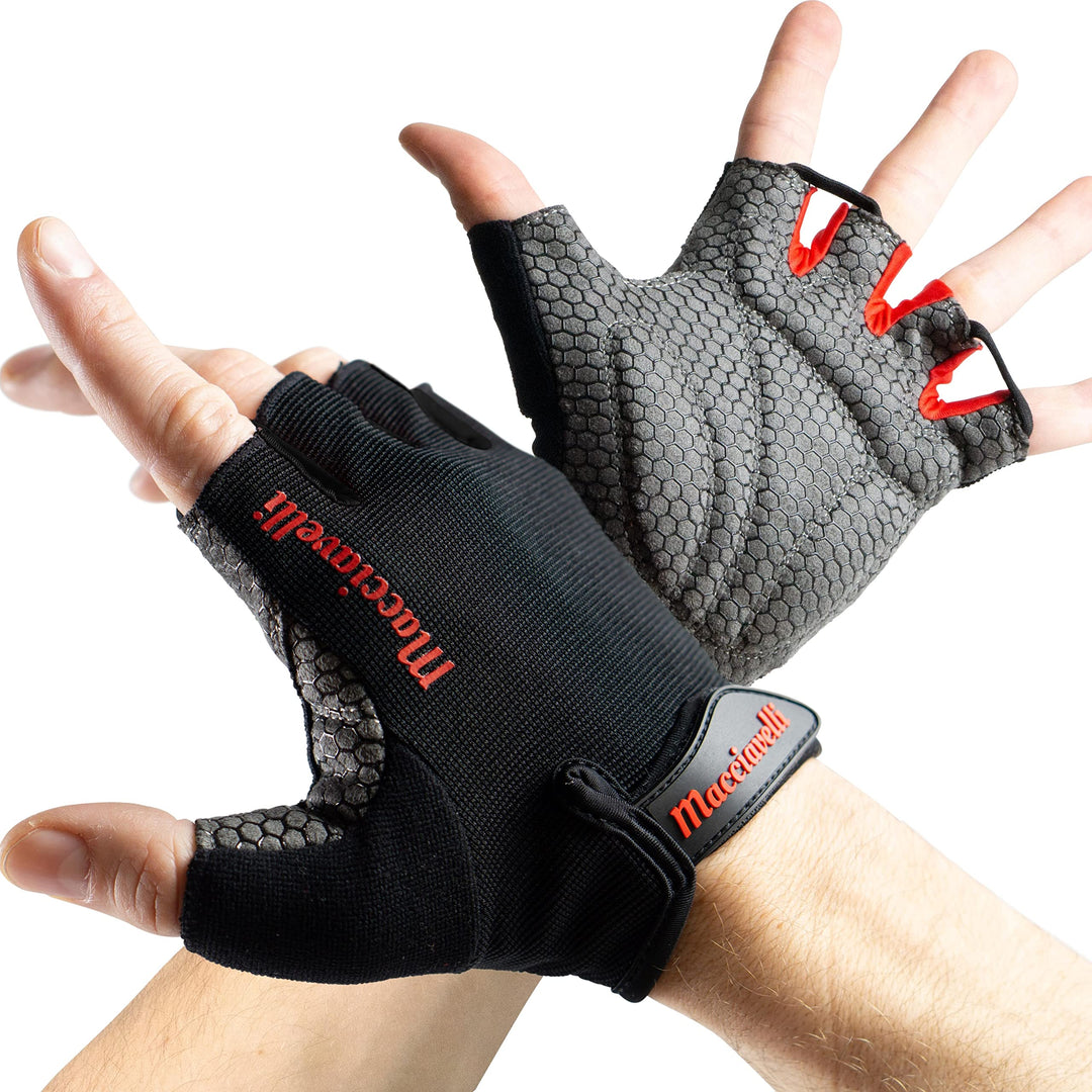 MACCIAVELLI® Fitness Handschuhe Damen Herren - Trainingshandschuhe für Kraftsport, Krafttraining, Bo