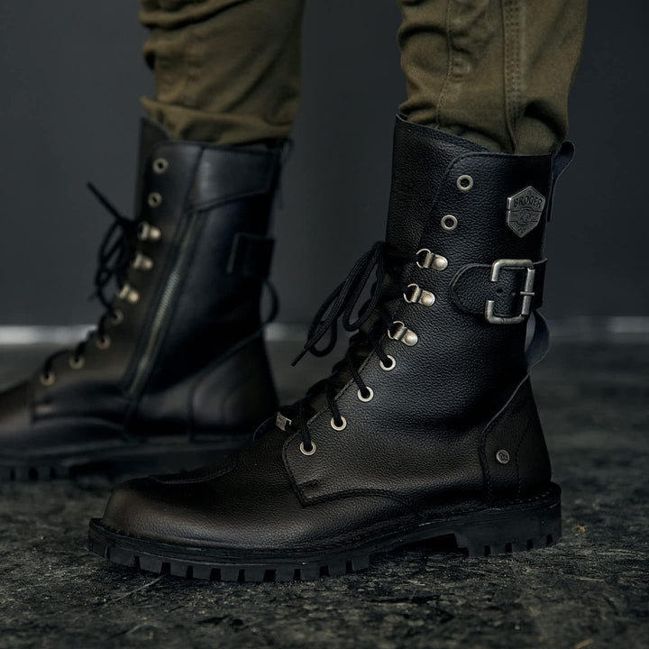 BROGER Ohio Motorradstiefel | Rindsleder | SAS-TEC Knöchelprotektoren | Doppelte Nähte | Verstärkte