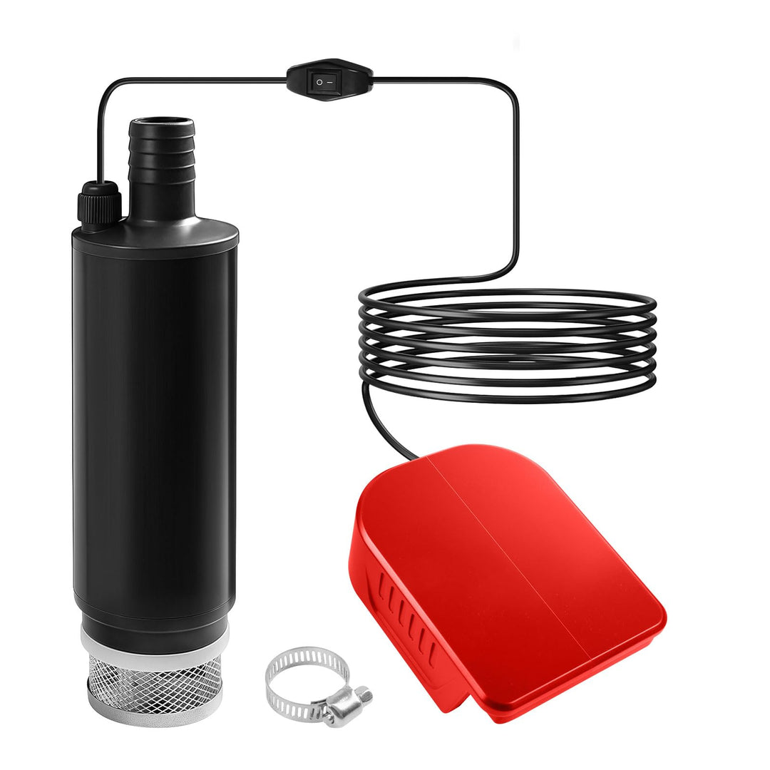 Kabellose Tauchpumpe, kompatibel mit Milwaukee 18-V-Akku, Mini-Wasser-Öl-Pumpenadapter, Dieselöl-Was