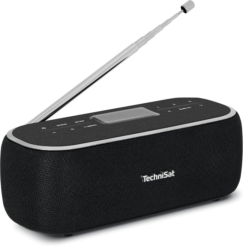 TechniSat DIGITRADIO BT 1 - tragbarer Bluetooth-Lautsprecher mit DAB+ Digitalradio (UKW, Uhr, Weckti