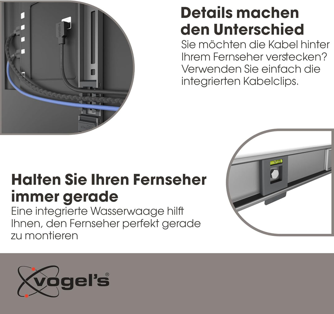 Vogel's Elite TVM 5605 Extrem Flache Premium TV-Wandhalterung für 40-100 Zoll Fernseher | Bis 100 kg