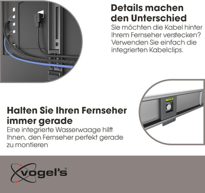 Vogel's Elite TVM 5605 Extrem Flache Premium TV-Wandhalterung für 40-100 Zoll Fernseher | Bis 100 kg