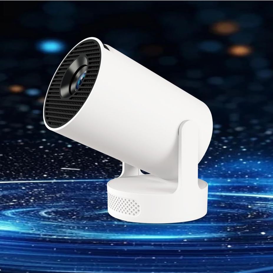 HY300 PRO Mini Beamer, 4K 1080P Unterstützung, mit Android 11, WiFi 6, Bluetooth 5.0, unterstützt Ai
