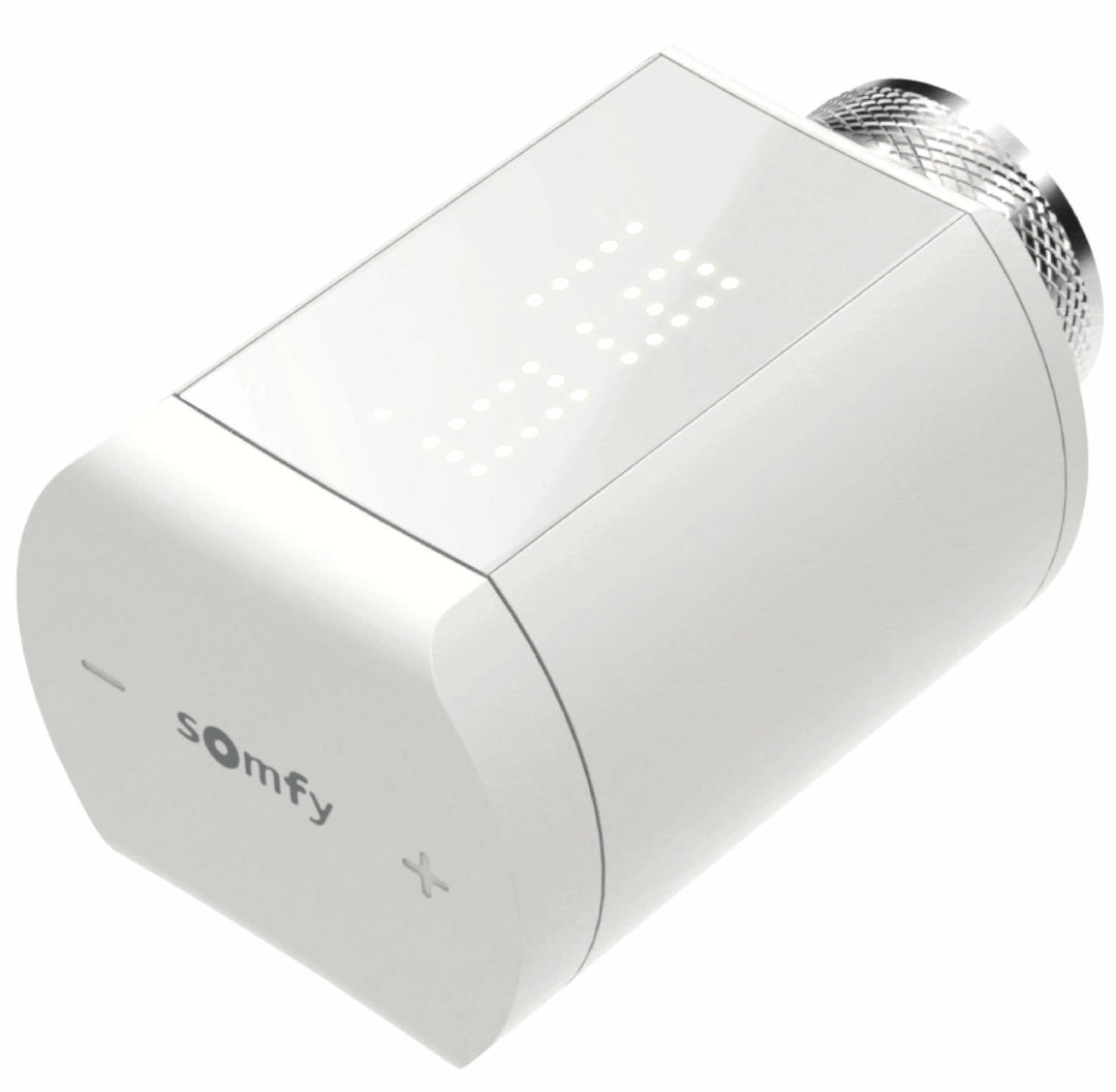 Somfy 1870508 - Heizkörper-Thermostat io | Zur automatischen Regelung der Temperatur von Warmwasserh