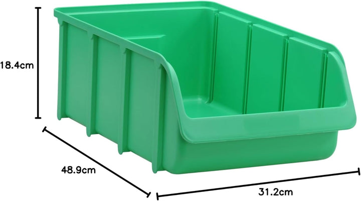 hünersdorff Sichtbox / Stapelbox / Lagerbox in Grösse 5, stapelbar, Farbe: Grün Grün 5, Grün 5