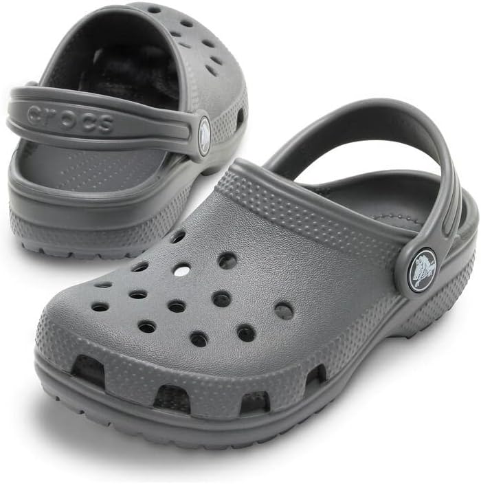 Crocs Unisex Kids Classic Clog K Clog 27/28 EU Slate Grey, 27/28 EU Slate Grey