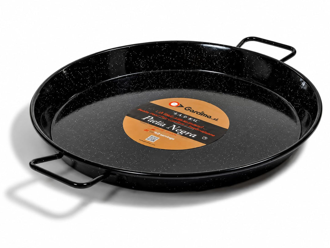 SEHR ROBUSTE PAELLA PFANNE für INDUKTION, emailliert 38cm